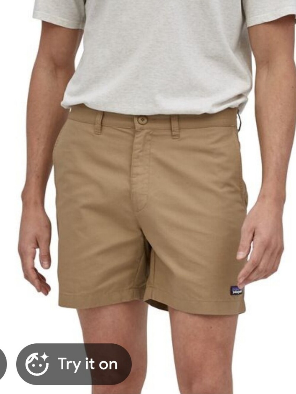 Patagonia Mens Organic Cotton Lightweight Shorts Tan Size 38